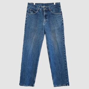 Lee Men's Relaxed Fit Blue Jeans Size 34 100% Cotton